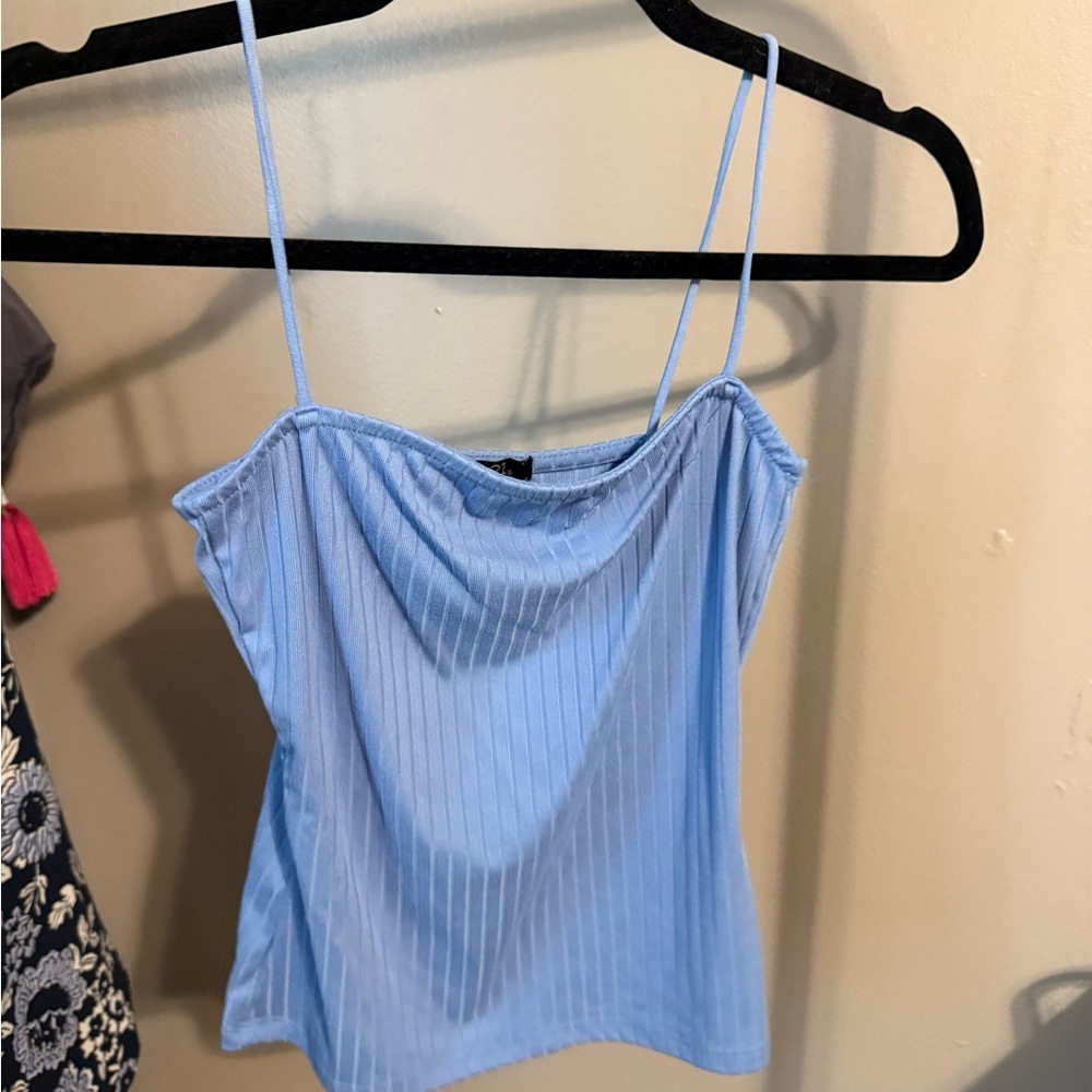 Light Blue Women's Spaghetti Strap Top